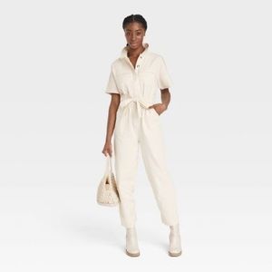 Universal Thread Target Cream Jumpsuit